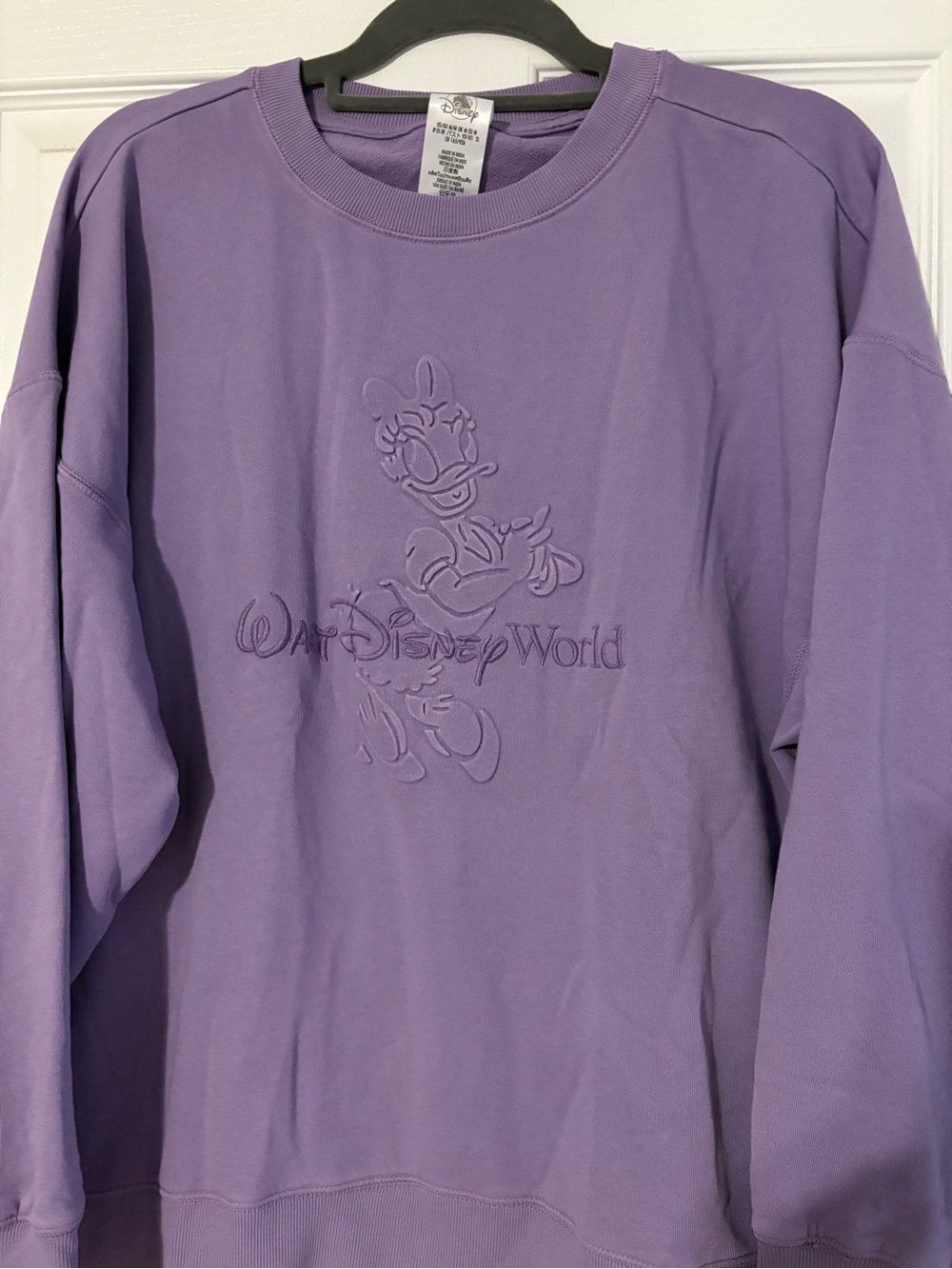 Disney Purple Daisy Duck Crewneck Sweatshirt